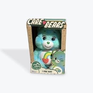 Care Bears I Care Bear Plush - Turquoise with Rainbow Badge